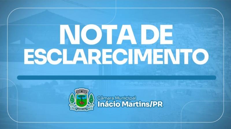 NOTA DE ESCLARECIMEMTO 